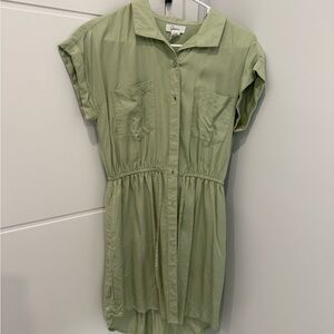 J. Crew Light Green Button-Up Shirt